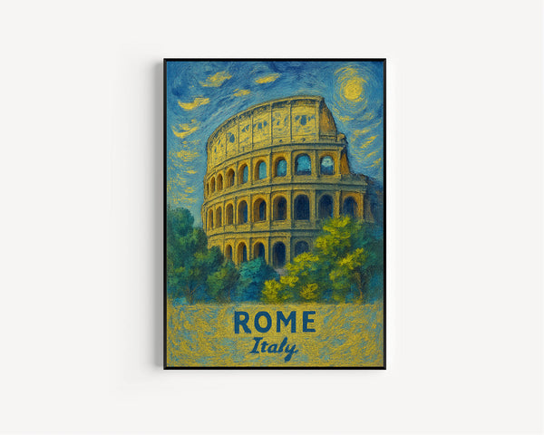 Rome Travel Print Wall Art, Rome - Italy City Print, Rome Travel Gift, Rome City Poster, Wall Art, Travel Gift, Rome Home Decor