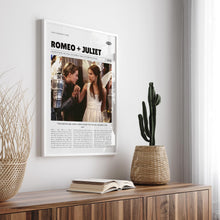 Romeo + Juliet, Baz Luhrmann, Retro Movie Poster, Custom Movie Poster Print 4421168030