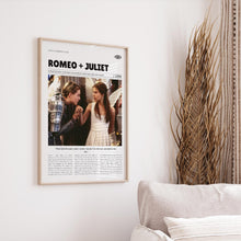 Romeo + Juliet, Baz Luhrmann, Retro Movie Poster, Custom Movie Poster Print 4421168030