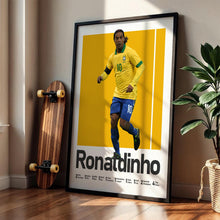 Ronaldinho Brazil Football Poster, Legendary Soccer Print, Sports Wall Decor Art 1560963441
