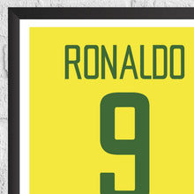 Ronaldo R9 Brazil Legend Stats Football Print 1319066187