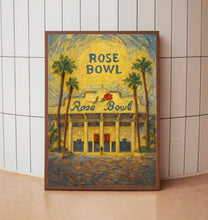 Rose Bowl Stadium Poster, Pasadena Sports Stadium Wall Art, Rose Bow Football Stadium Print, Football Arena Wall Print