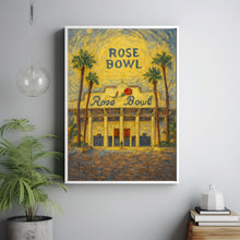 Rose Bowl Stadium Poster, Pasadena Sports Stadium Wall Art, Rose Bow Football Stadium Print, Football Arena Wall Print