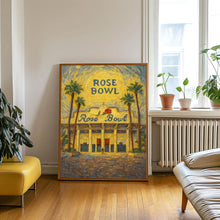 Rose Bowl Stadium Poster, Pasadena Sports Stadium Wall Art, Rose Bow Football Stadium Print, Football Arena Wall Print