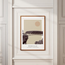 Roseville Poster Print, Roseville Travel Poster, Roseville Minimalistic Wall Art, Roseville, California, United States 1868249448