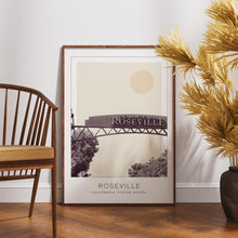 Roseville Poster Print, Roseville Travel Poster, Roseville Minimalistic Wall Art, Roseville, California, United States 1868249448