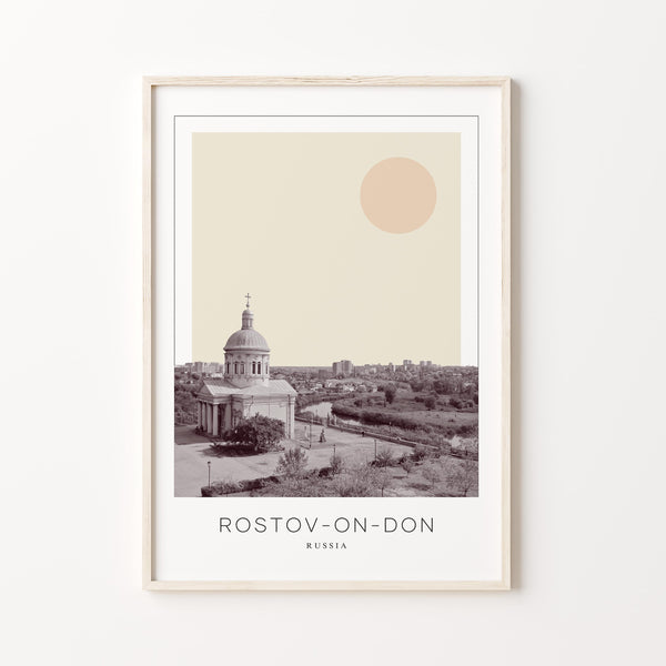 Rostov-on-Don Poster Print, Rostov-on-Don Travel Poster, Rostov-on-Don Minimalistic Wall Art, Rostov-on-Don, Russia 1882439595