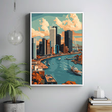 Rotterdam Travel Poster, Travel Print of Rotterdam, Netherlands 2
