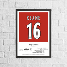 Roy Keane Legend Stats Football Print 1274201631