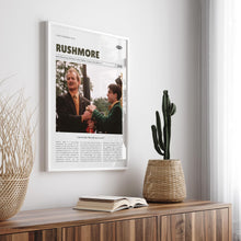 Rushmore, Wes Anderson, Retro Movie Poster, Custom Movie Poster Print 4421170111
