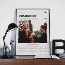 Rushmore, Wes Anderson, Retro Movie Poster, Custom Movie Poster Print 4421170111