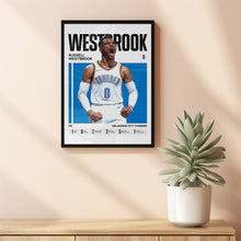Russell Westbrook #0 Poster Russ Oklahoma City Basketball Wall Art