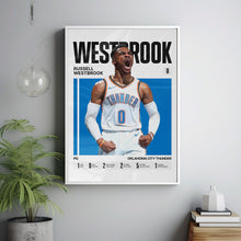 Russell Westbrook #0 Poster Russ Oklahoma City Basketball Wall Art