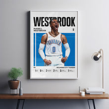 Russell Westbrook #0 Poster Russ Oklahoma City Basketball Wall Art