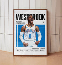 Russell Westbrook #0 Poster Russ Oklahoma City Basketball Wall Art