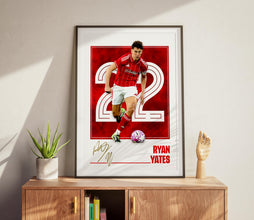 Ryan Yates Poster Nottingham Soccer Print, Football Print 4394254320