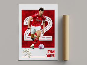 Ryan Yates Poster Nottingham Soccer Print, Football Print 4394254320