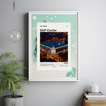 SAP Center Poster, San Jose Sharks Poster Print, NHL Arena Poster, Hockey Fan Gift Print