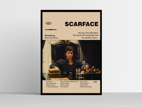 SCARFACE POSTER - Movie Poster - Mid Century Modern Poster - Minimalist Poster - Printable Poster - Digital Art - Scarface Print - Wall Art 1211812175 9103
