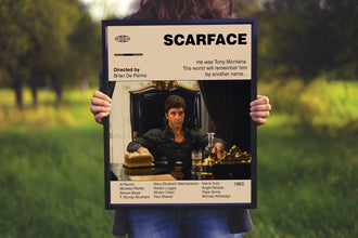 SCARFACE POSTER - Movie Poster - Mid Century Modern Poster - Minimalist Poster - Printable Poster - Digital Art - Scarface Print - Wall Art 1211812175