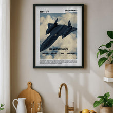 SR-71 Blackbird Poster  Lockheed Legendary Jet Digital PNG Print  Aviation Wall Art 4365286727