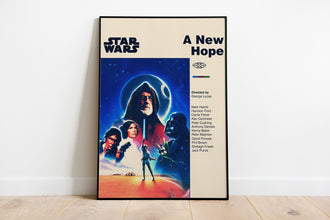 STAR WARS POSTER - A New Hope Poster - Mid Century Modern Poster - Minimalist Art Poster - Digital Art - Printable Art - Wall Art - Home Art 1884887894