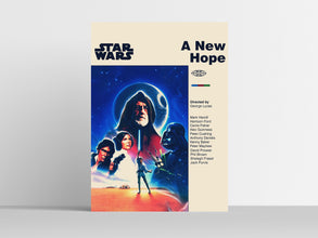 STAR WARS POSTER - A New Hope Poster - Mid Century Modern Poster - Minimalist Art Poster - Digital Art - Printable Art - Wall Art - Home Art 1884887894
