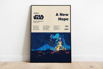 STAR WARS POSTER - A New Hope Poster - Mid Century Modern Poster - Minimalist Art Poster - Digital Art - Printable Art 1323928995