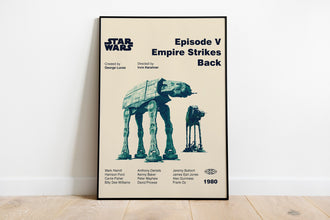 STAR WARS POSTER - Empire Strikes Back Poster - Mid Century Modern Poster - Minimalist Art Poster - Digital Art - Printable Art 1323926977