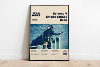 STAR WARS POSTER - Empire Strikes Back Poster - Mid Century Modern Poster - Minimalist Art Poster - Digital Art - Printable Art 1884886596