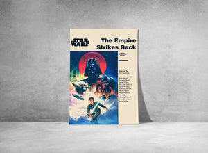 STAR WARS POSTER - Empire Strikes Back Poster - Mid Century Modern Poster - Minimalist Art Poster - Digital Art - Printable Art 1899070115