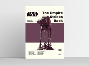 STAR WARS POSTER - Empire Strikes Back Poster - Mid Century Modern Poster - Minimalist Art Poster - Digital Art - Printable Art 1649056443