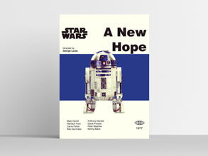 STAR WARS POSTER - R2-D2 Poster - A New Hope Poster - Mid Century Modern Poster - Minimalist Art Poster - Digital Art - Printable Art 1641592308