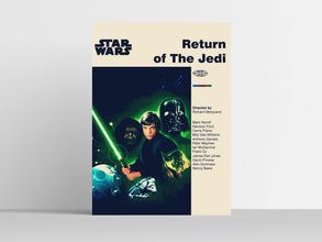 STAR WARS POSTER - Return of the Jedi Poster - Mid Century Modern Poster - Digital Art - Printable Art - Wall Art - Home Decor 1884887420