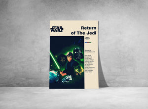STAR WARS POSTER - Return of the Jedi Poster - Mid Century Modern Poster - Digital Art - Printable Art - Wall Art - Home Decor 1884887420