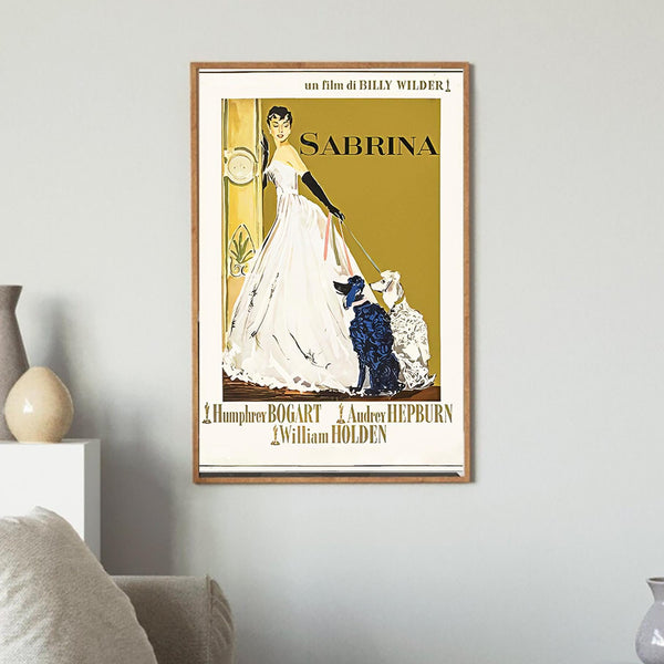 Sabrina Movie Poster Vintage Classic Movie Poster Art Home decoration Poster Gifts High Quality Canvas Art Print 1797476541