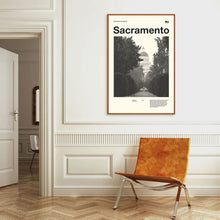 Sacramento City Art Print  Sacramento Poster  Sacramento Wall Art  Mid Century Poster  Travel Print Art  California 1566578536