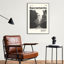 Sacramento City Art Print  Sacramento Poster  Sacramento Wall Art  Mid Century Poster  Travel Print Art  California 1566578536