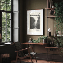 Sacramento City Art Print  Sacramento Poster  Sacramento Wall Art  Mid Century Poster  Travel Print Art  California 1566578536