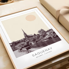 Saguenay Poster Print, Saguenay Travel Poster, Saguenay Minimalistic Wall Art, Saguenay, Quebec, Canada 1882437841