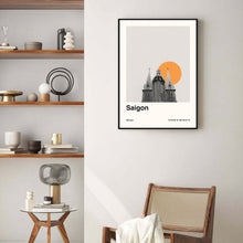 Sai Gon Poster  Minimalist Travel Poster  Bauhaus Poster  Retro Art Print  Wall Art  Vietnam 1565271229