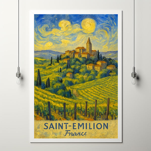 Saint-Emilion Travel Print Wall Art, Saint-Emilion - France City Print, Saint-Emilion Travel Gift, Saint-Emilion City Poster, Travel Gift
