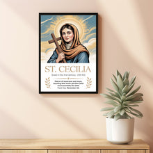 Saint Cecilia, Home Decor, Birthday Gifts, Housewarming Gifts, Wall Art, Catholic Art