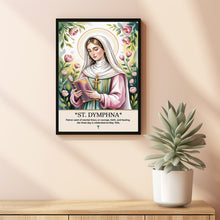 Saint Dymphna, Birthday Gift, Housewarming Gift, Wall Art, Catholic Art2