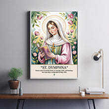 Saint Dymphna, Birthday Gift, Housewarming Gift, Wall Art, Catholic Art2