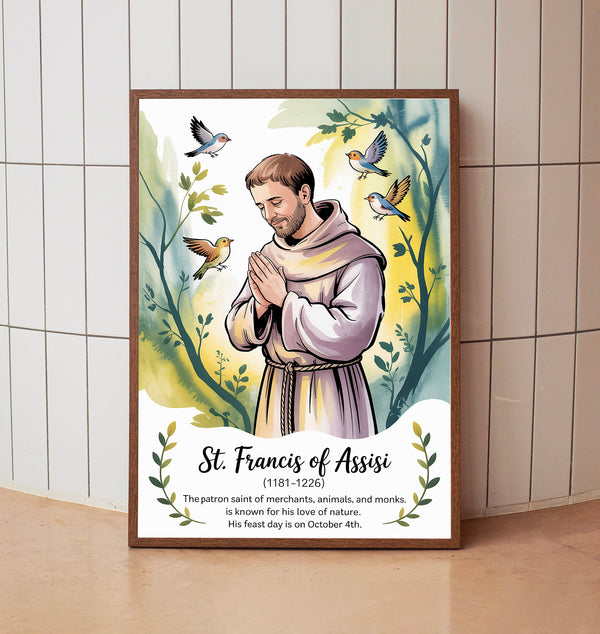 Saint Francis of Assisi, Home Decor in the Serene Style of Francis of Assisi, Birthday Gifts