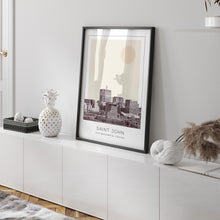 Saint John Poster Print, Saint John Travel Poster, Saint John Minimalistic Wall Art, Saint John, New Brunswick, Canada 1868247202