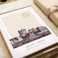 Saint John Poster Print, Saint John Travel Poster, Saint John Minimalistic Wall Art, Saint John, New Brunswick, Canada 1868247202