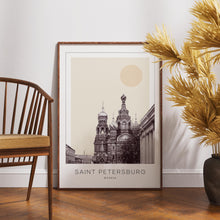 Saint Petersburg Poster Print, Saint Petersburg Travel Poster, Saint Petersburg Minimalistic Wall Art, Saint Petersburg, Russia 1868249640