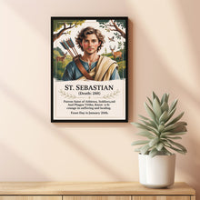 Saint Sebastian, Birthday Gifts, Housewarming Gifts, Wall Art, Catholic Art, Sacred Art